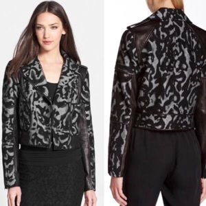 DVF jacket with leather trim